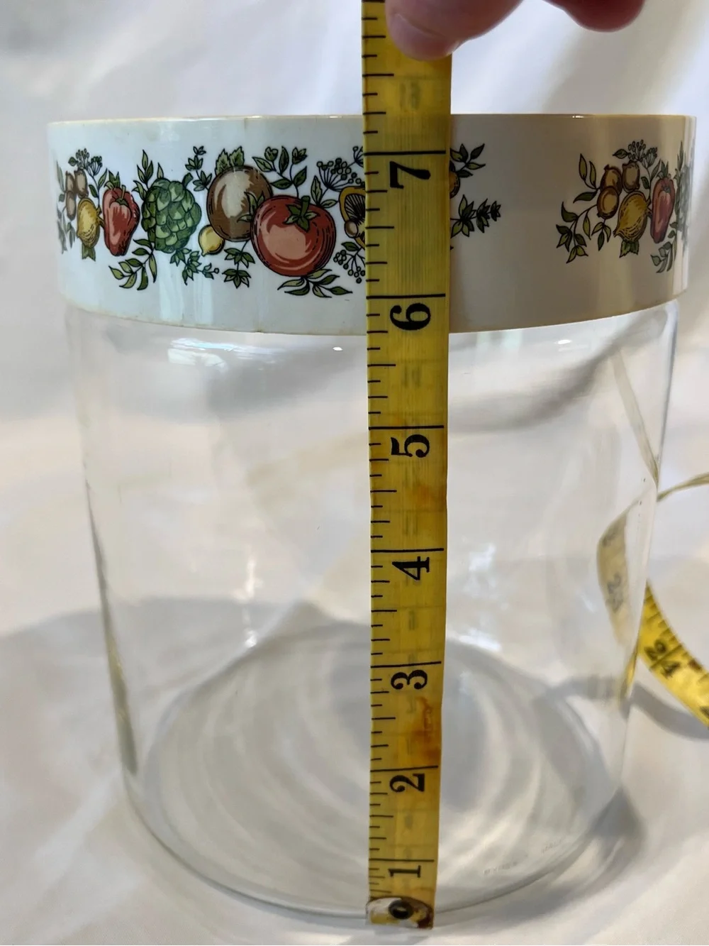 Vintage Pyrex Spice of Life Glass Store N See Canister